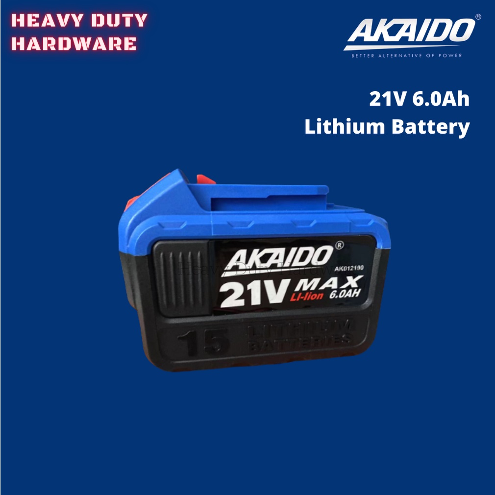 ASL Akaido Battery A21BL 21V 6.0Ah Li-ion Battery Ready Stock | Shopee ...