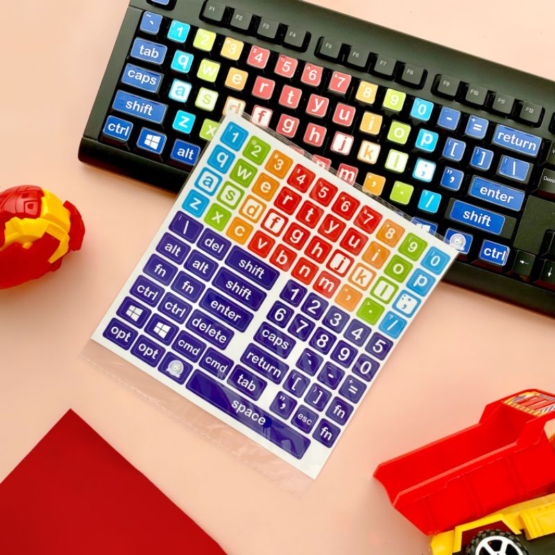 🌟FOR YOUR KIDS🌟 Learn To Type Labels Sticker PC Laptop Keyboard For ...