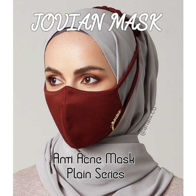 🔥 Readystock JOVIAN Anti Maskacne Cloth Mask Rewashable Reusable Plain
