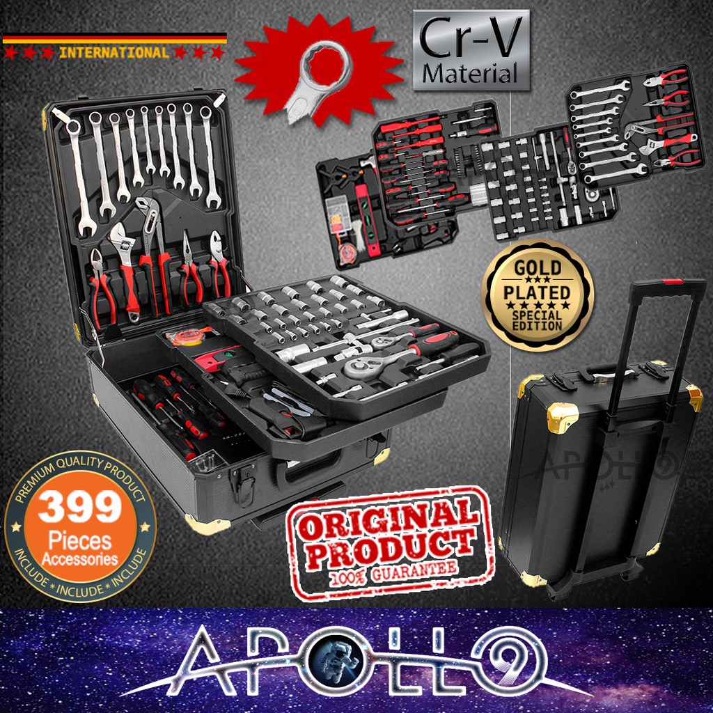 APOLLONINE - Satagood 399pcs Tools Set Hand Tools Set With Luggage Tool ...