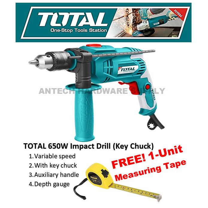 Total impact best sale drill 650w