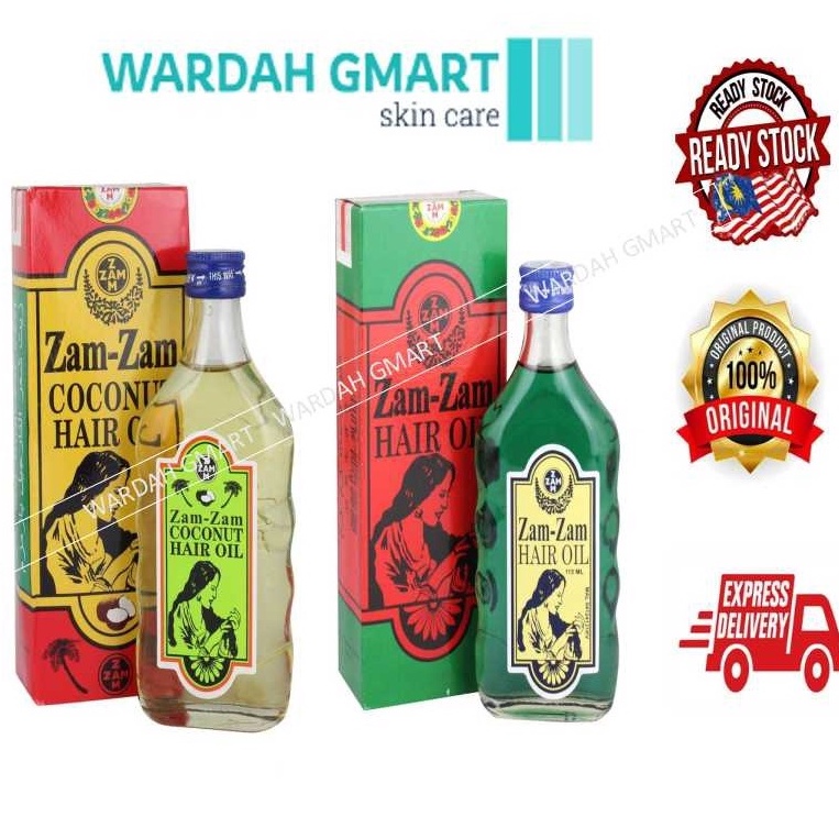 ZamZam Hair Oil/ Zam Zam Coconut Hair Oil 115ml (Minyak Rambut Kelapa
