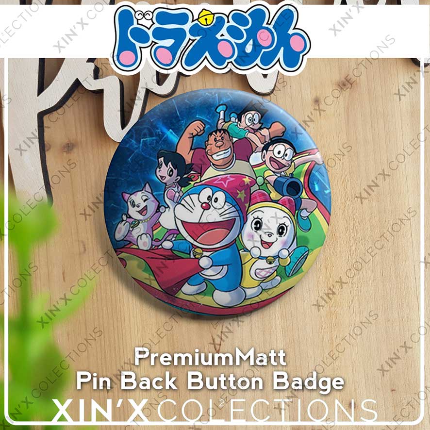 Doraemon NOBITA BUTTON BADGE PIN SAFEPIN ドラえもん 44mm | Shopee Malaysia