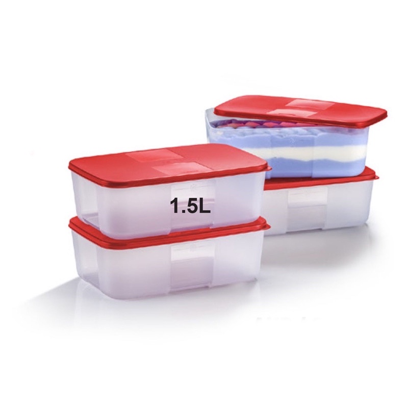 Tupperware FreezerMate Medium II - 1.5L (4pcs) | Shopee Malaysia