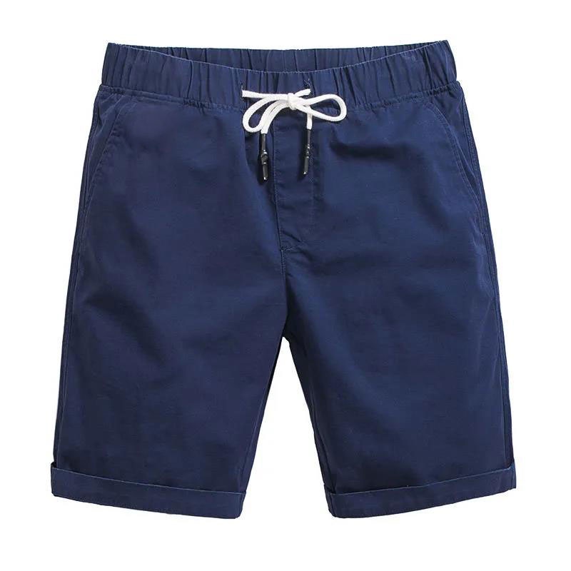 Men Shorts Sunnmer Korean Half Pants with Back Pocket Drawstring Shorts ...