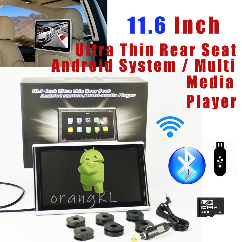 Offer Ready Stock 10.1 In Android Car Headrest Monitor Video IPS Full ...