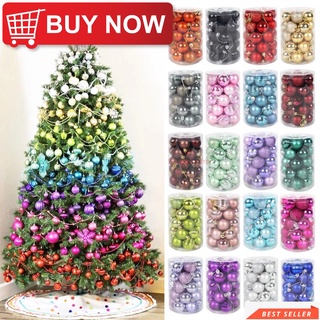 36pcs/pack Colorful Christmas Dusting Plastic Snowflakes Christmas Tree  Decoration Pendant 2023 Home New Year Party Decoration