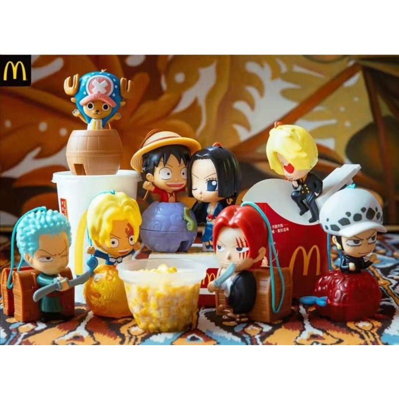 2017 McDonald's x One Piece Happy Meal Toy Set Shopee Malaysia