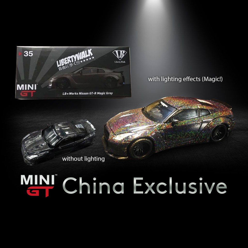 MINI GT 35 Nissan GT-R Magic Grey MINI GT China Exclusive MINIGT