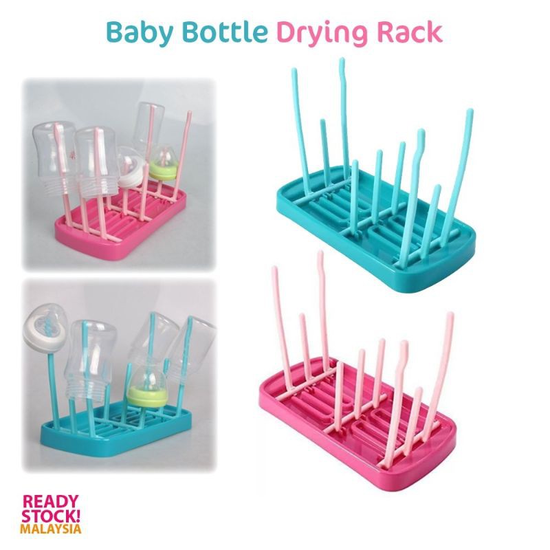 Baby Bottle Drying Rack Bottle Stand Baby Bottles Feeder Cleaning Drying Rack Storage Rak Botol Susu Baby Shopee Malaysia