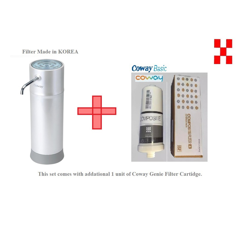 (With Bubble Wrap) Coway Genie SF Water Filter with 1 additional Filter