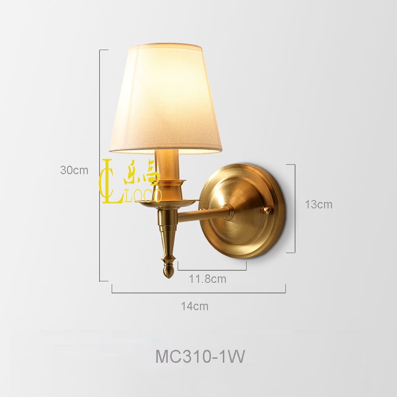 LOCO Copper Wall Light Indoor LED Light Dining Room Wall Light Living ...