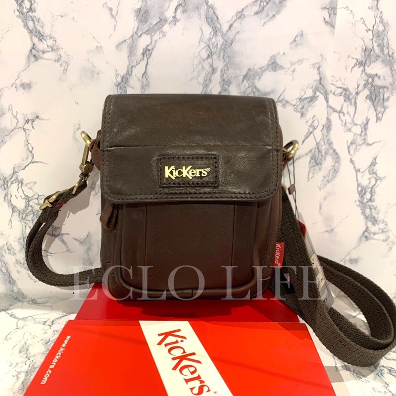 Kickers leather cheap sling bag