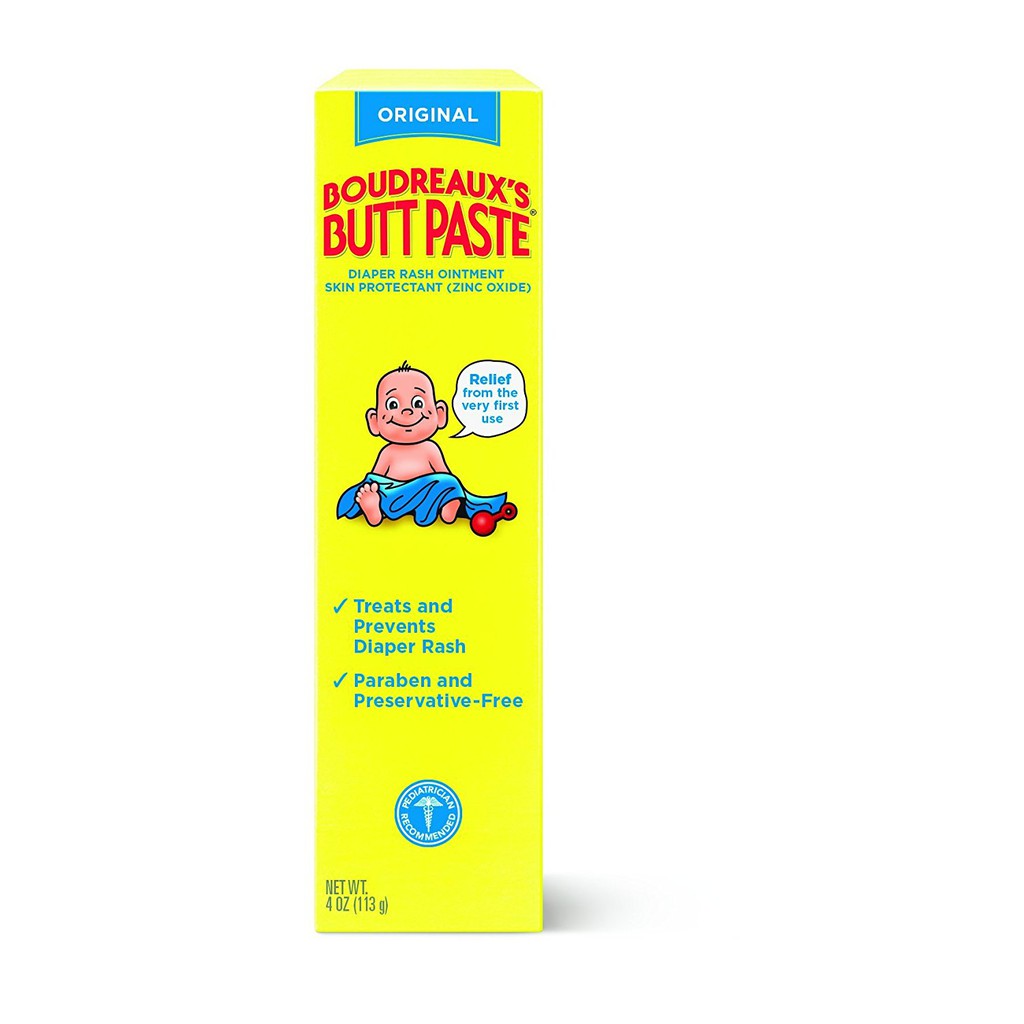 Boudreaux's Butt Paste Diaper Rash Ointment - Original - 4 Ounce ...
