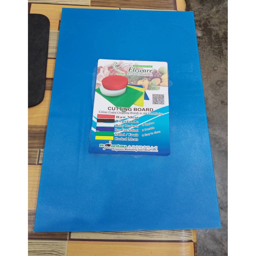 Colours Plastic Cutting Board Papan Potong Plastik Color (35x50x2cm