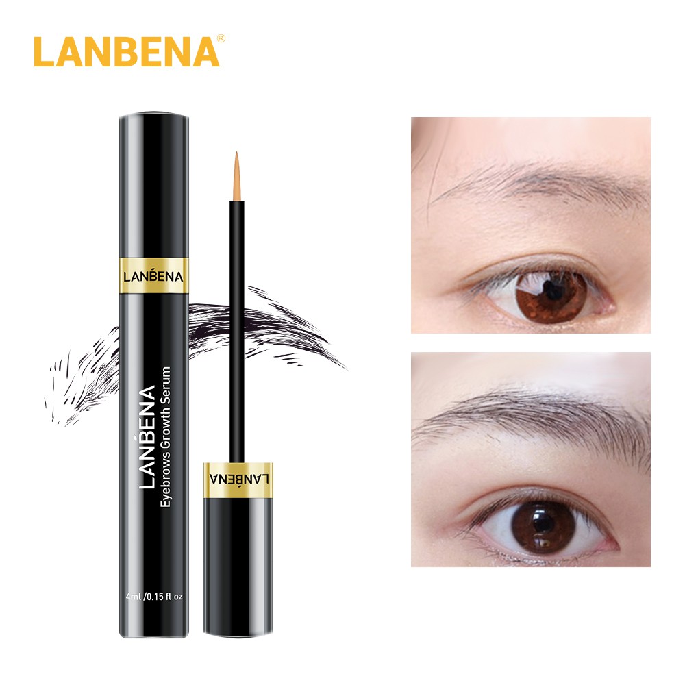 LANBENA Eyebrow Growth Serum Longer Fuller Thicker Nourishes Eyebrow