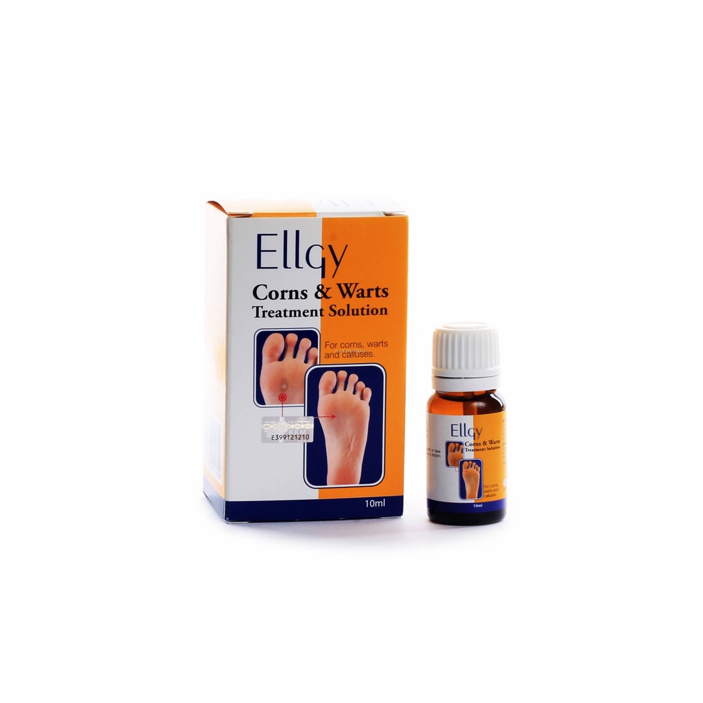 Ellgy Plus Corns Warts Solution 10ml for CORNS, WARTS AND CALLUSES
