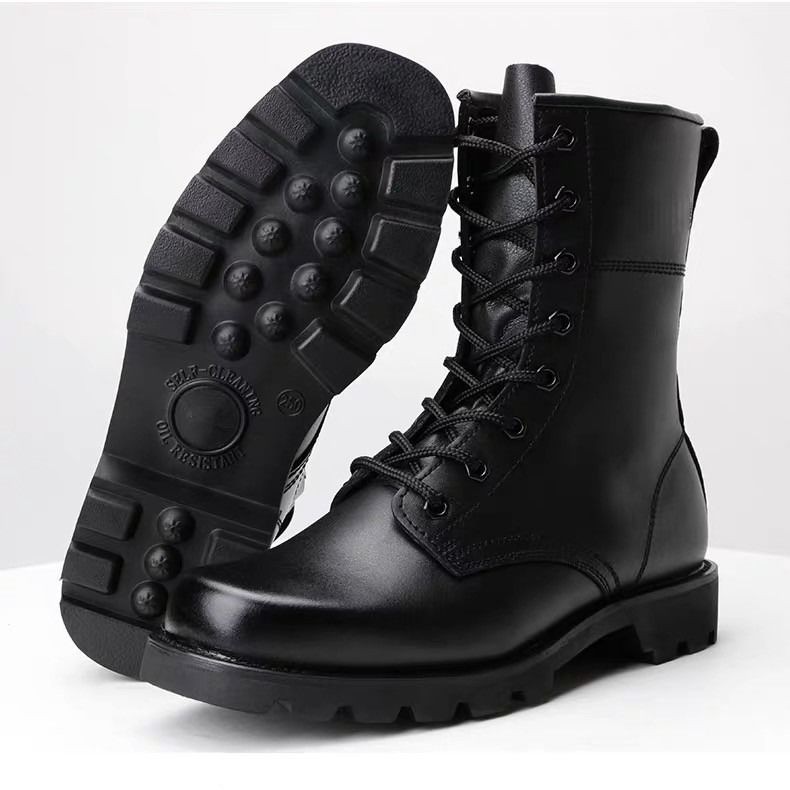 Tactical Boots Men Non-Slip Hiking Shoes Black Outdoor Combat Boots Police  Size 36-46