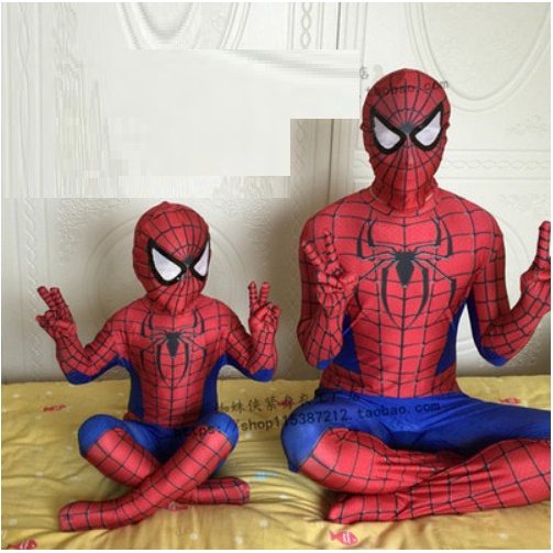 (Ready Stock) Spiderman Costume Cosplay Peter Parker Suit Superhero ...