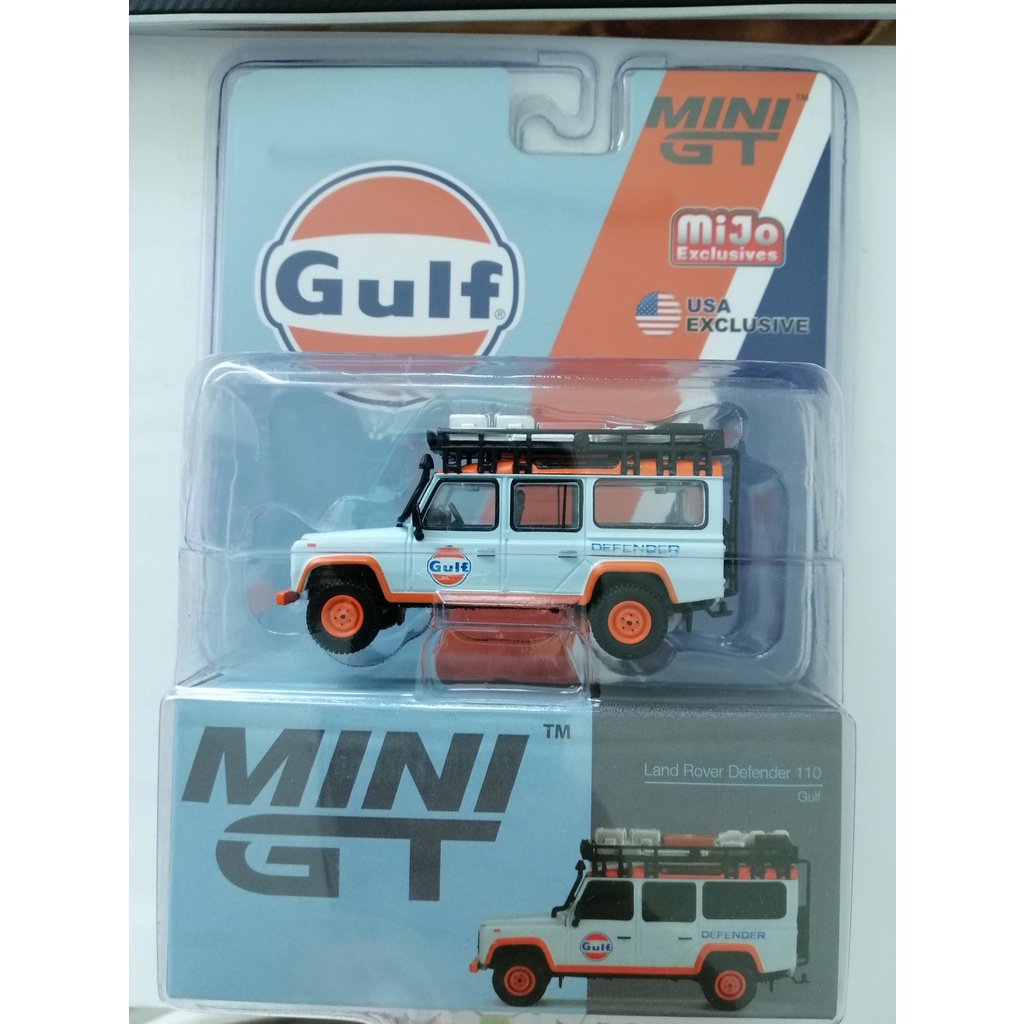 Mini GT no 156 USA Exclusive Gulf Land Rover Defender 110 | Shopee Malaysia