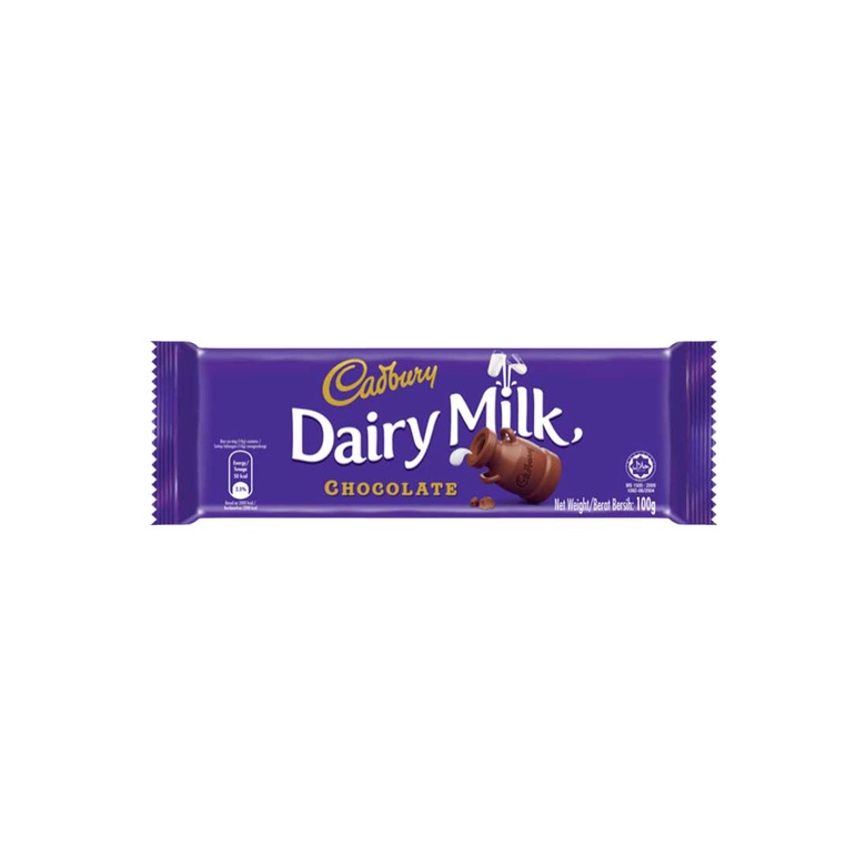 Cadbury Dairy Milk Chocolate Plain 90g Shopee Malaysia