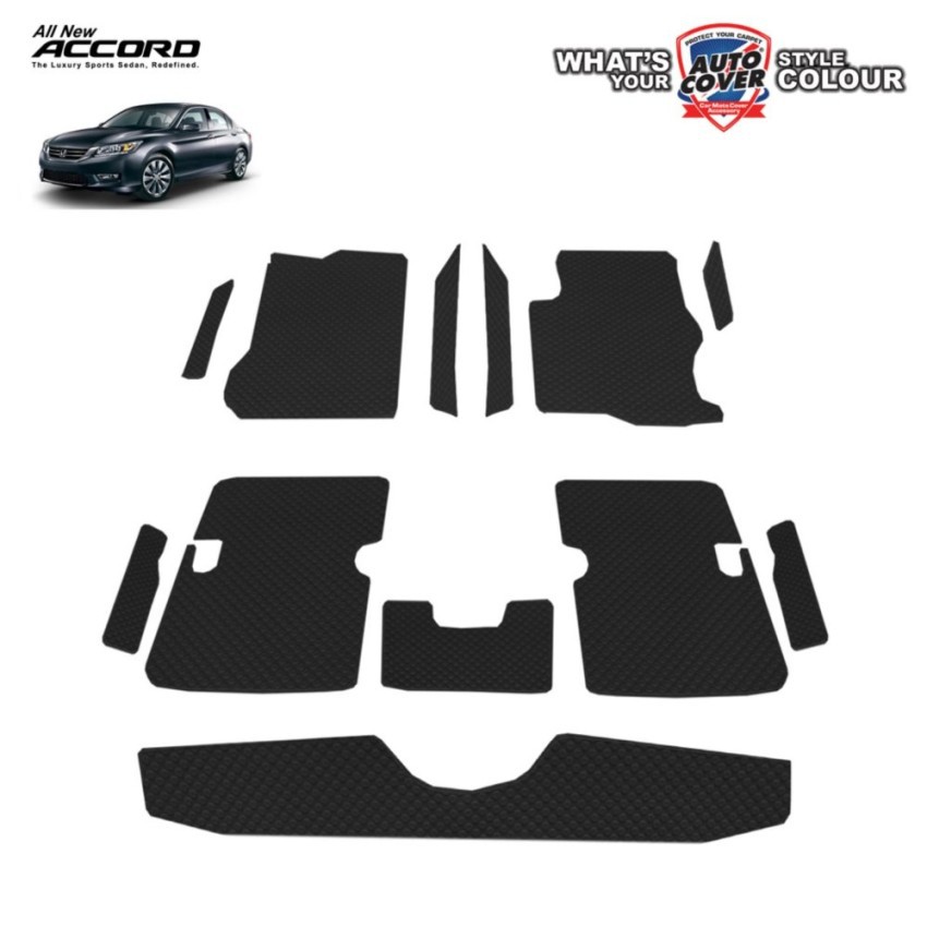 Honda Accord 20132018 (Gen 9) Car Mat Button Carpet Cabin Interior Set