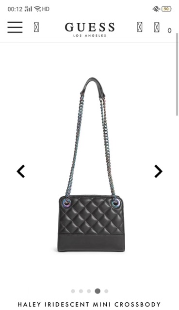 Guess haley iridescent mini crossbody sale