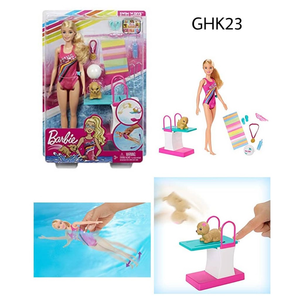 GHK23 Barbie Dreamhouse Adventures Swim 'n Dive Doll