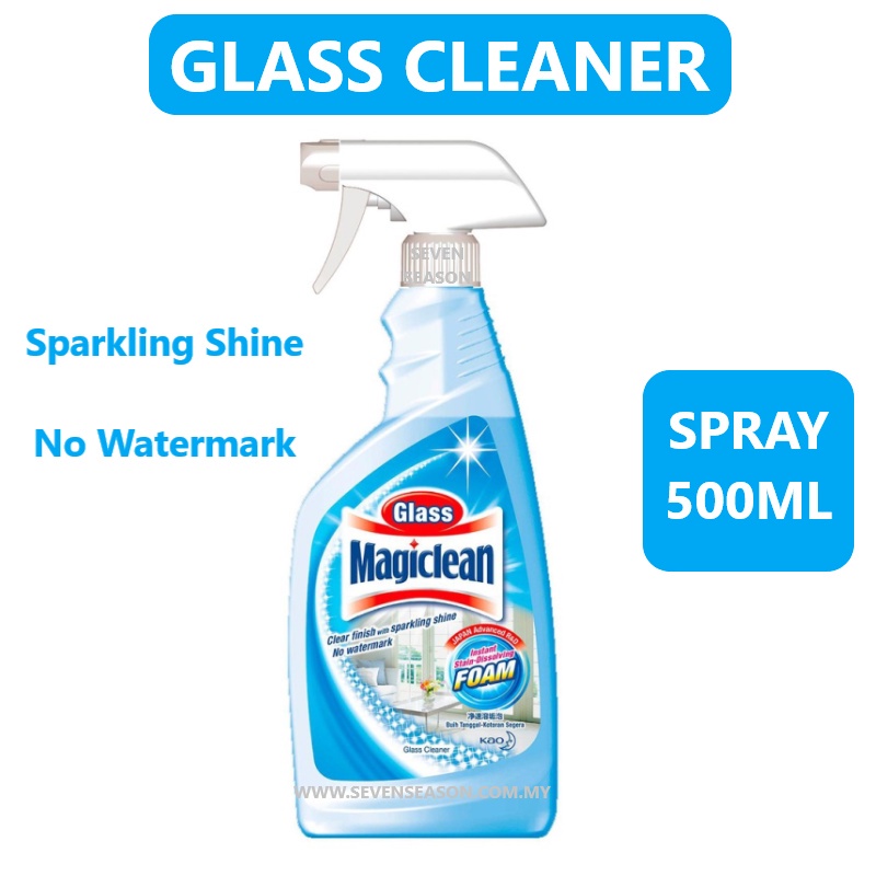 KAO MAGICLEAN GLASS CLEANER 500ML TRIGGER SPRAY REFILL WINDOW CLEANER