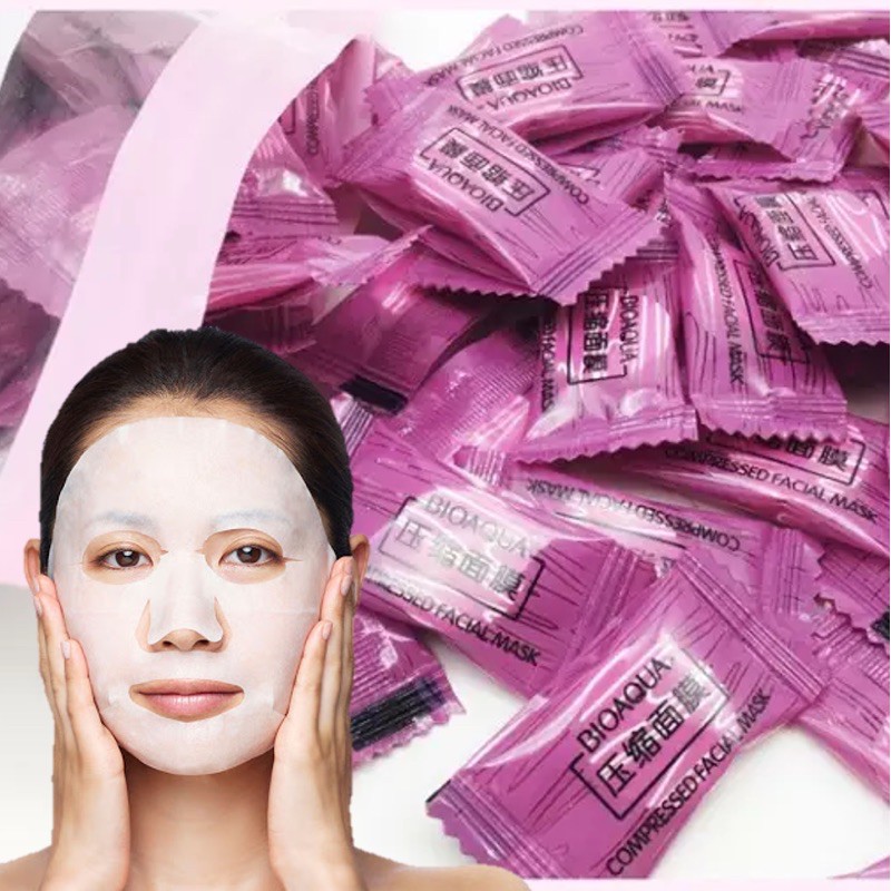 ** BIOAQUA Face Mask Tablets DIY Sheets Are Sold In Economical. Shopee Malaysia