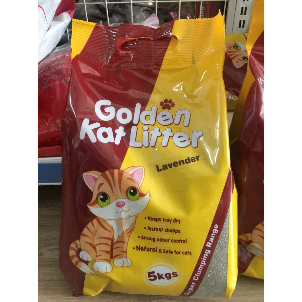 Golden KAT LITTER Cat Sanitary Sand 5kg Shopee Malaysia