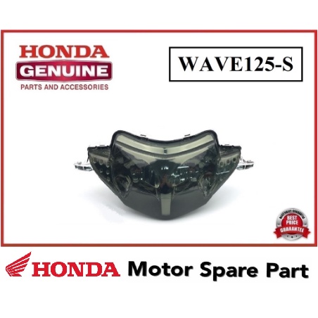 Honda Wave S Tinted Head Lamp Assy Headlamp Headlight Head Light Lampu Depan Smoke Wave S