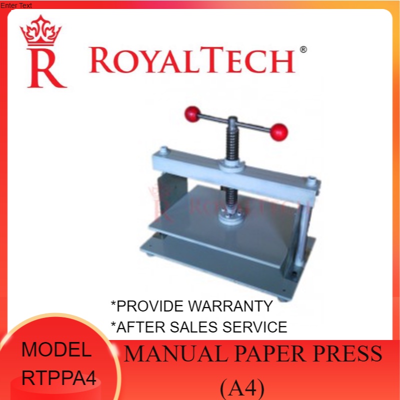 MANUAL PAPER PRESS MACHINE - RTPPA4 - Office Automation