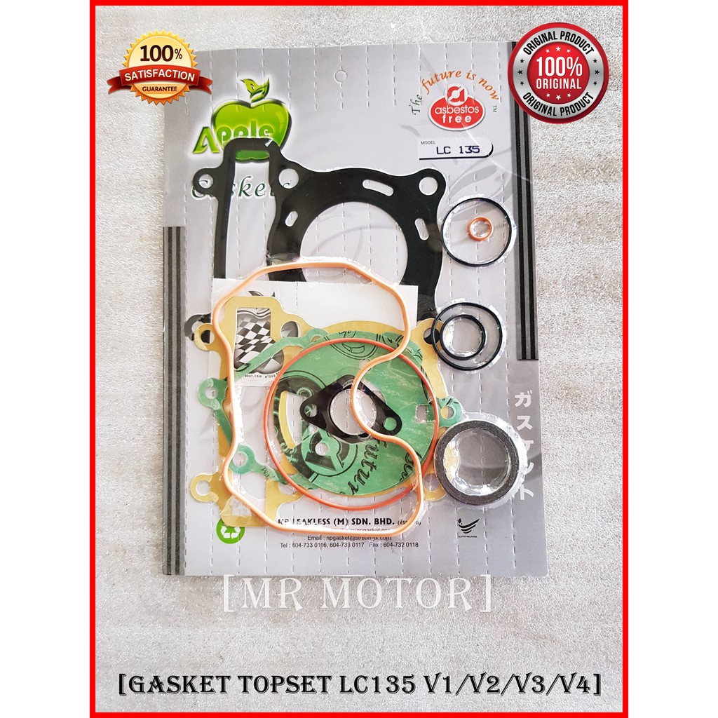 Topset Gasket Top Set LC135 v1/v2/v3/v4 / Y15 Y15zr Apple NP (100%  Original)
