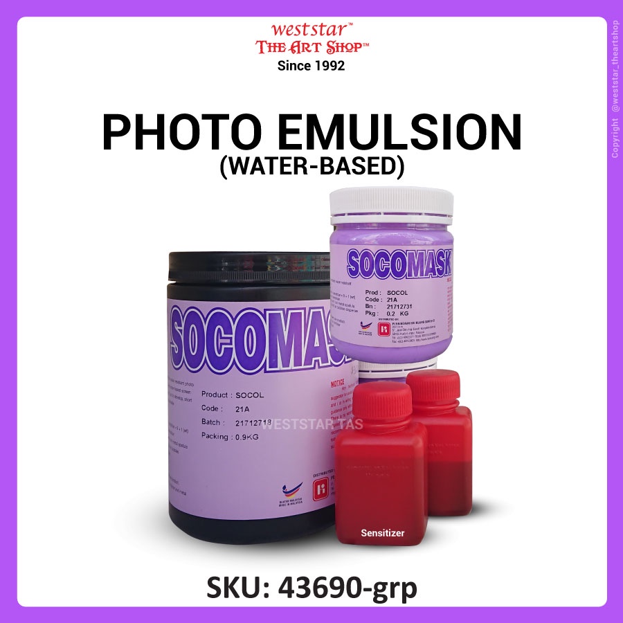 [Weststar TAS] Photo Emulsion + Sensitizer (For Silkscreen Stencil