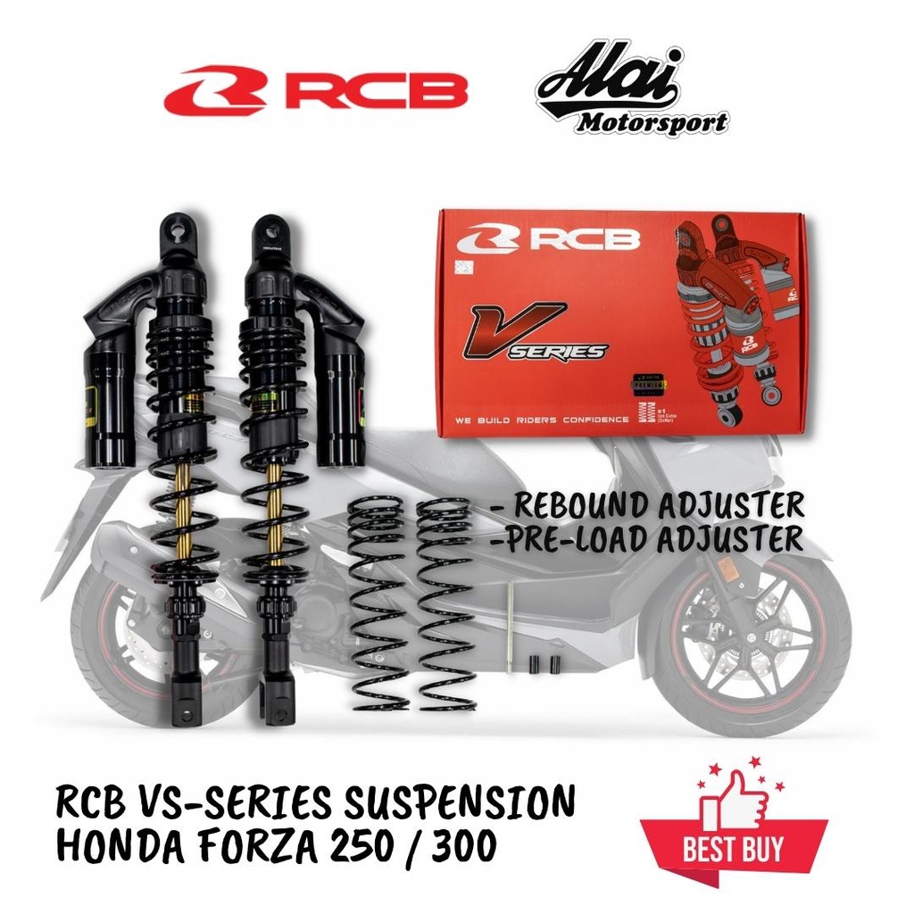 Honda Forza 250 / 300 RCB VS SERIES SUSPENSION | Shopee Malaysia