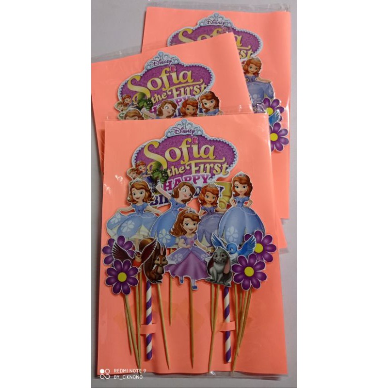 CAKE TOPPER SOFIA THE FIRST | Shopee Malaysia