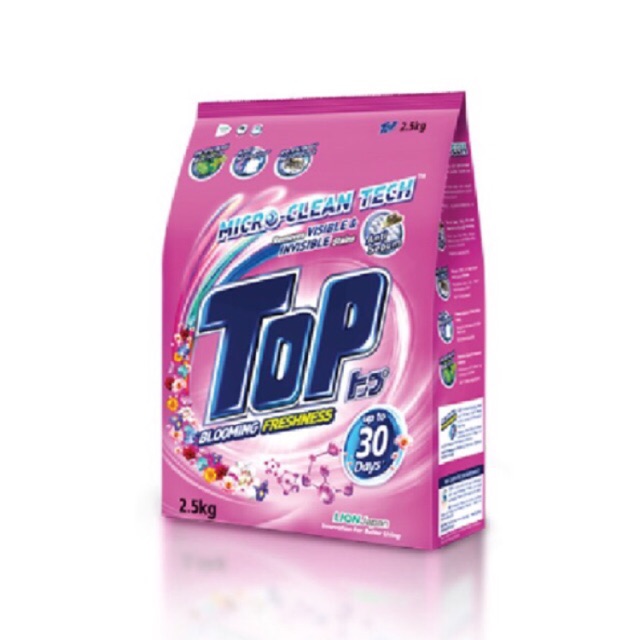 Top Powder Detergent 2.5KG ( Blooming Freshness ) Shopee Malaysia