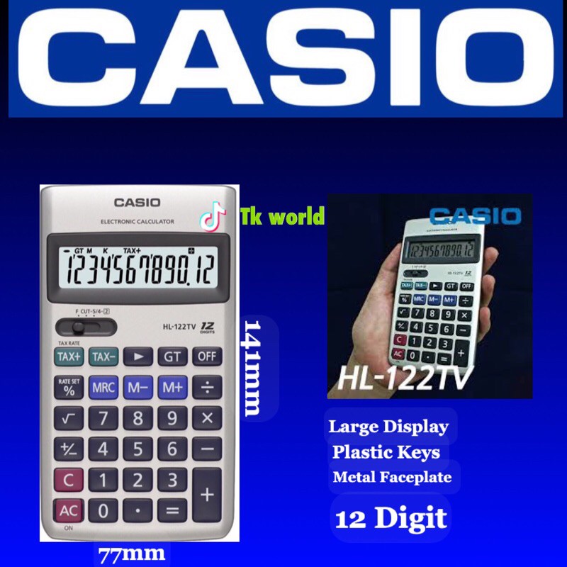 Casio hl 122 discount calculator