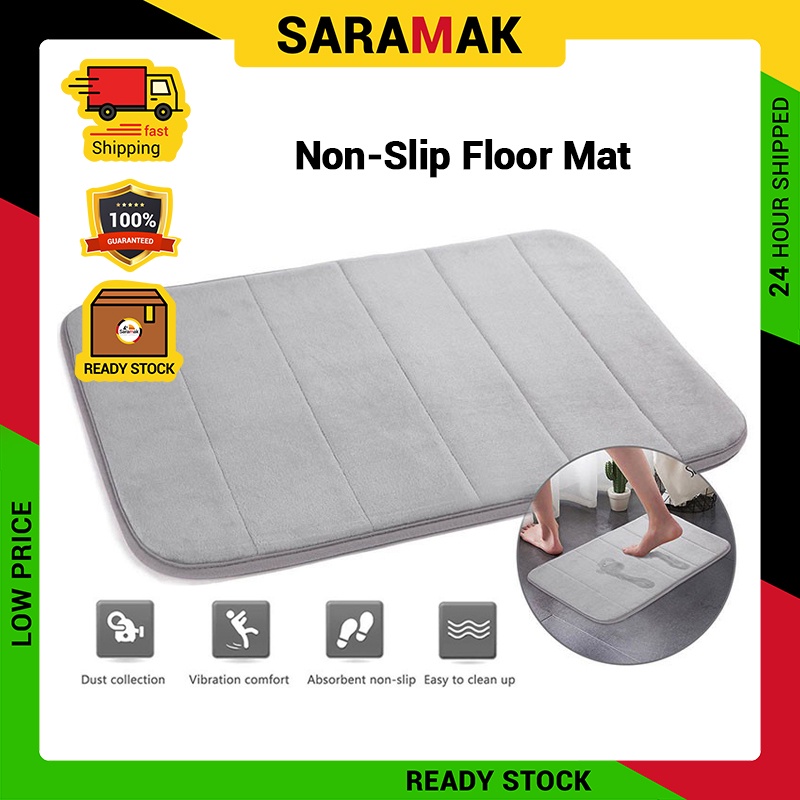 🔥Saramak🔥Bath Mat Kitchen Carpet 40*60cm Water Absorption Rug Shaggy