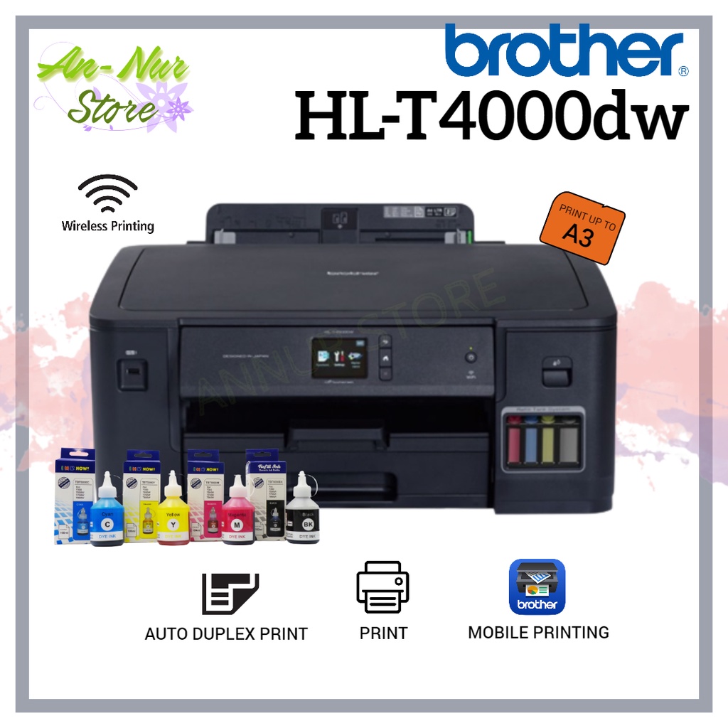Brother HLT4000DW A3 Print Duplex Wireless WIFI Mobile Network Printer