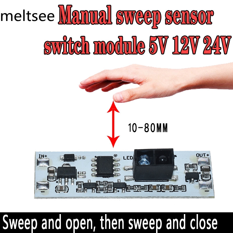 Sweep Hand Sensor Switch Module DC 5V-24V 12V Short Distance Scan ...