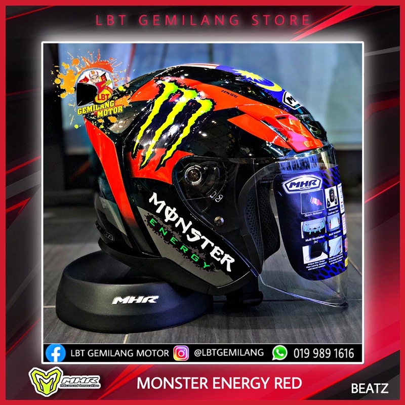 Helmet monster hot sale energy