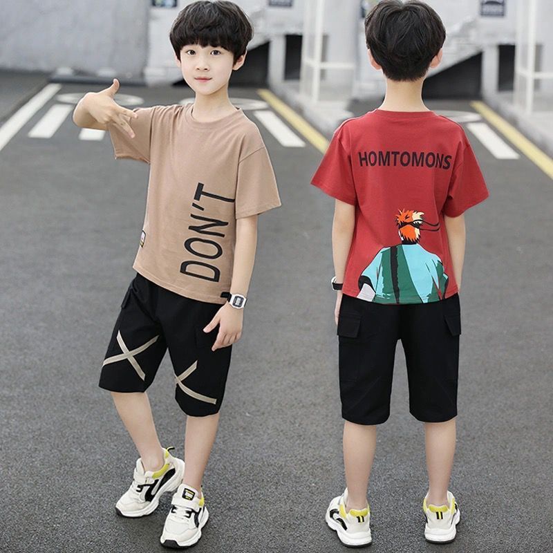 Boys Fashion Kids Shirt Short Set Boy Clothes Children Clothing