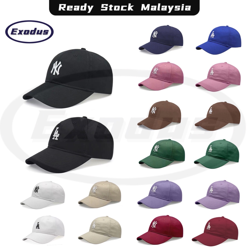 MLB NEW ERA NY New York Yankees LA Baseball Cap Korean Fashion Unisex Men Women Adjustable Golf Snapback Cap Topi Shopee Malaysia