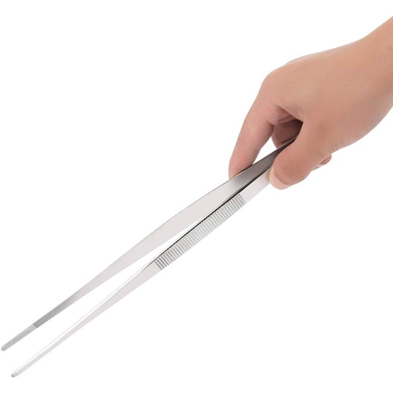 5/6/8/10/12 Inch Stainless Steel Straight Tweezer Plant Tweezer Feeding