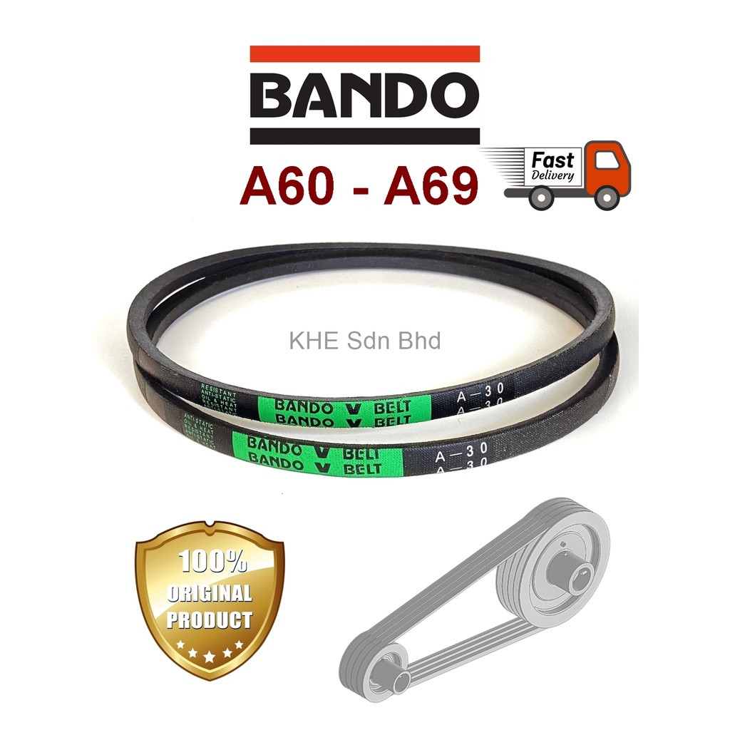 Bando Belt A60 A61 A62 A63 A64 A65 A66 A67 A68 A69 Mesin Motor Belt ...