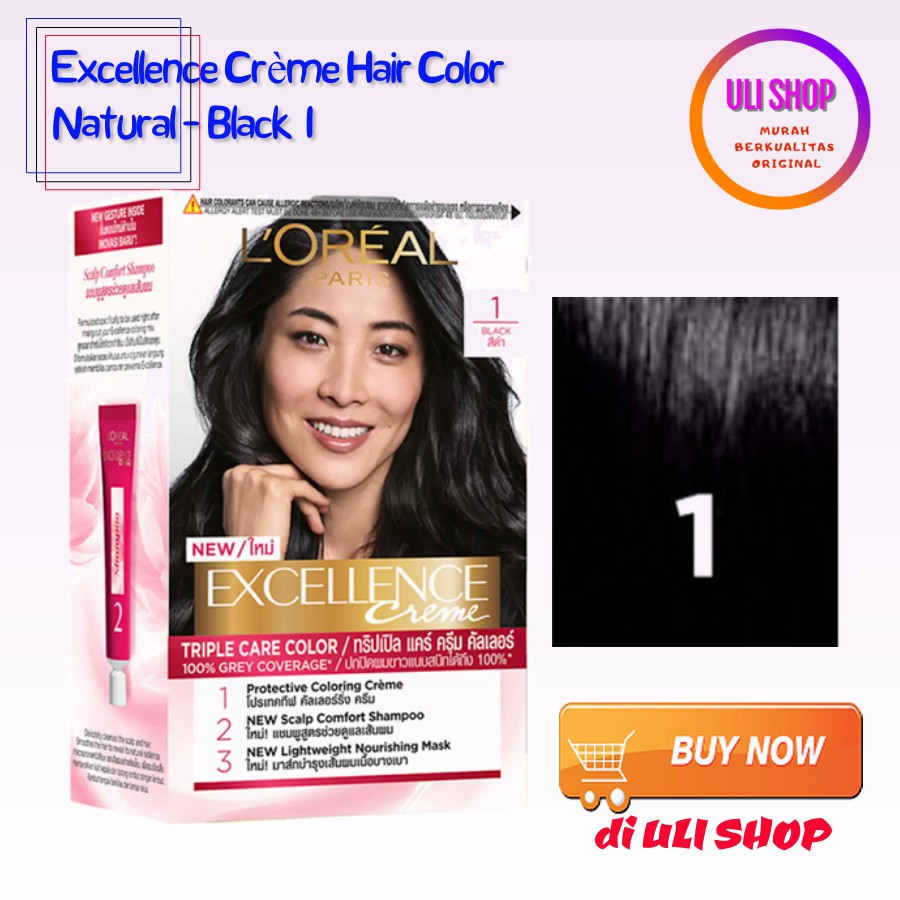 L'oreal Excellence Creme Hair Color 1 Black Loreal Hair Paint