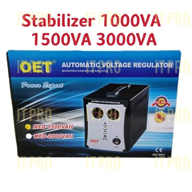 PRO🏠 Stabilizer OET 1500VA AVR 1000VA Automatic Voltage Regulator AVR