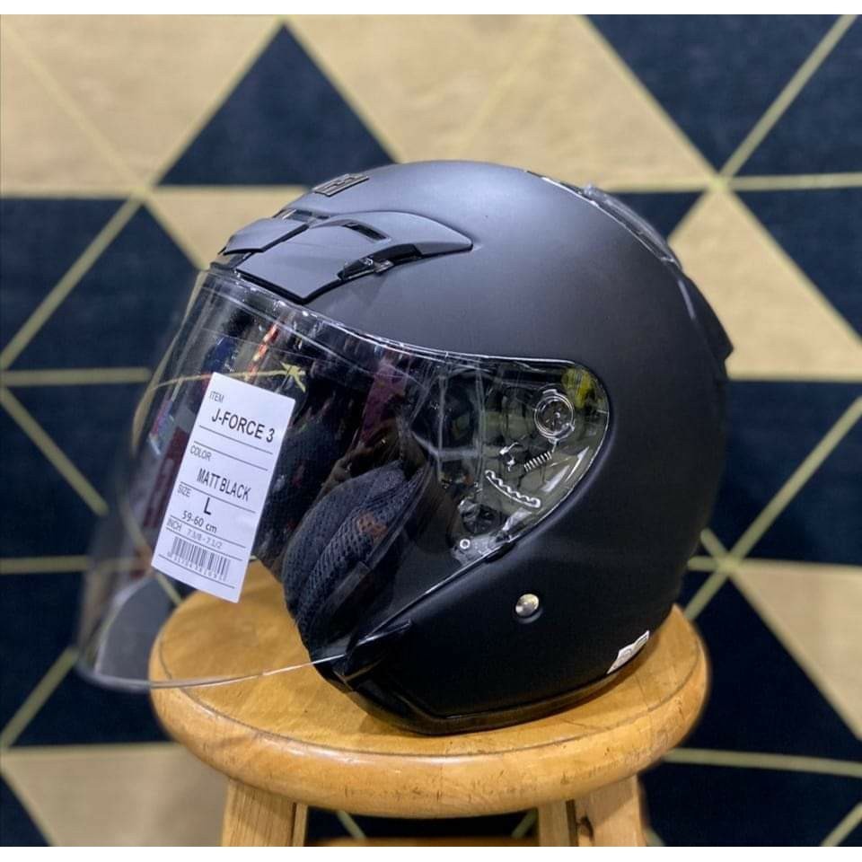 HELMET SHOEI J-FORCE 3 / JF3 / VISOR CJ1 (MATTE BLACK / BLUE